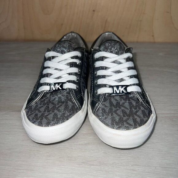 Michael Kors Silver Glitter Casual Sneakers Toddler 13 - Picture 2 of 10